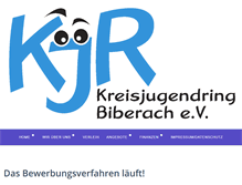 Tablet Screenshot of kjr-biberach.de